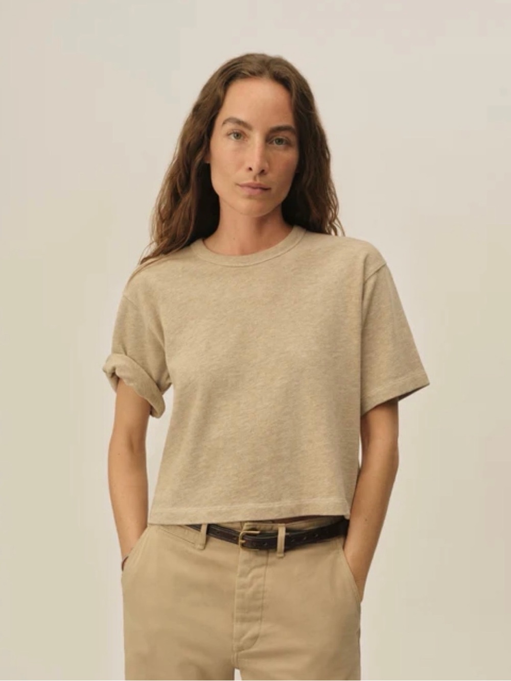 Buck Mason FIELD-SPEC BOYFRIEND CROP TEE